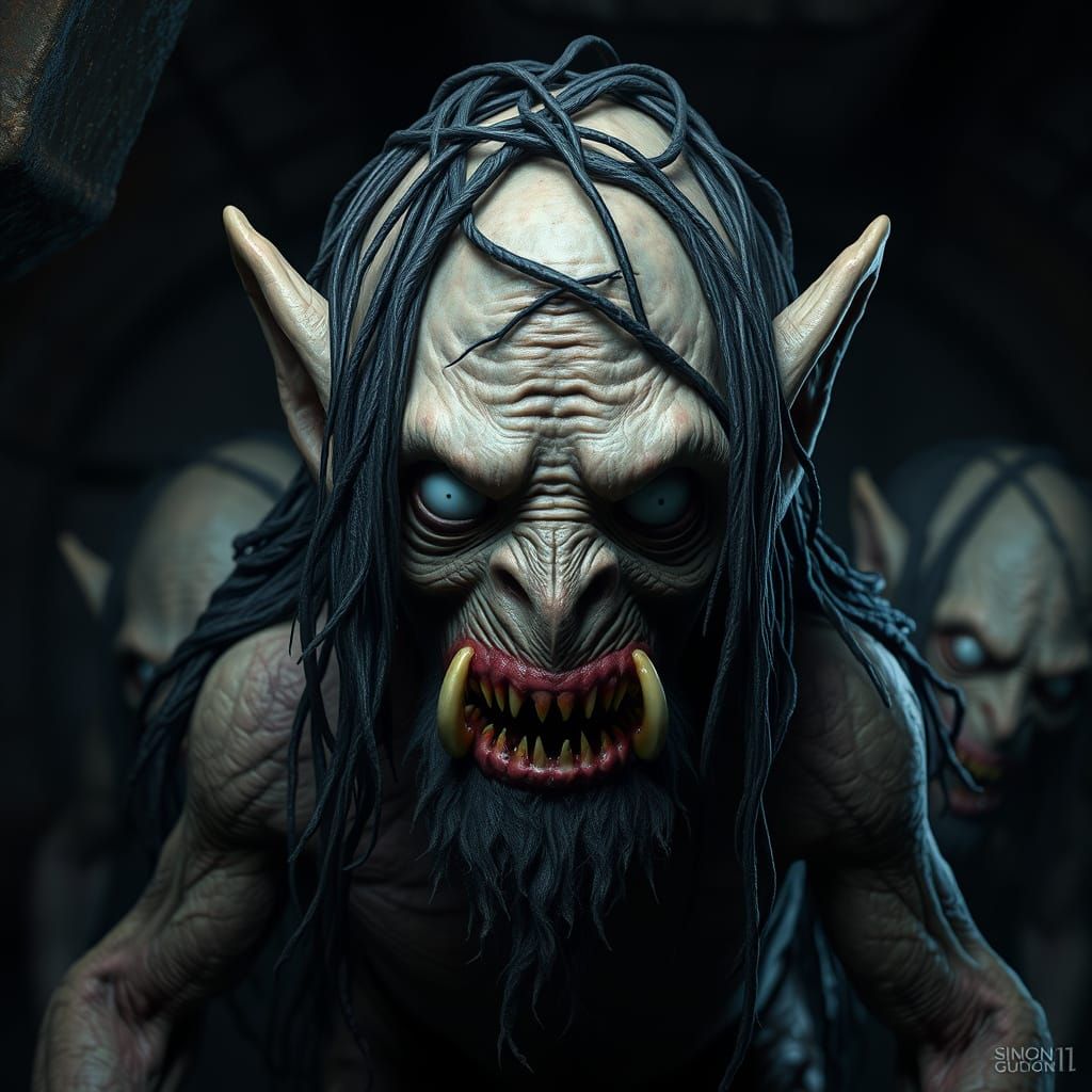 Ashen Skinned Deep Gnome Portrait in Unreal Engine 5