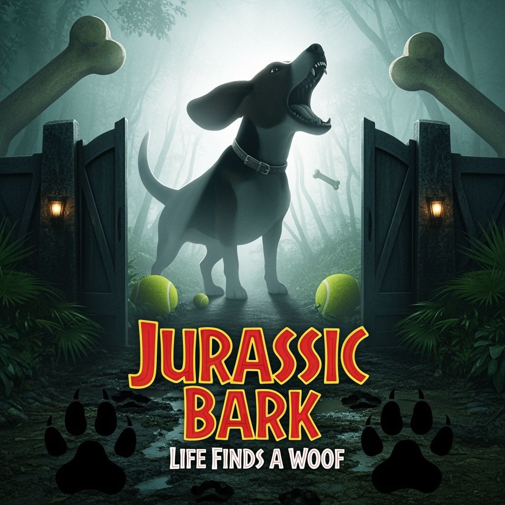 Jurassic Bark: Giant Beagle Parody Poster