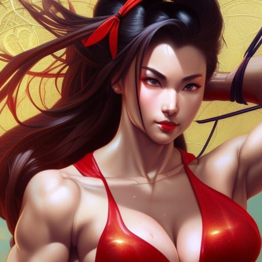 Bikini Warriors: Hyperdetailed Digital Art