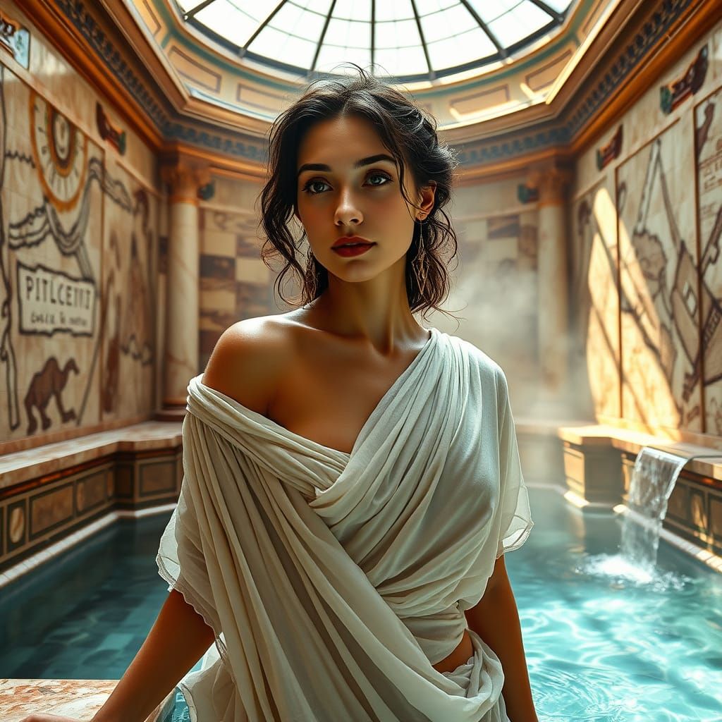 Surreal photo of an ultra-realistic beautiful woman