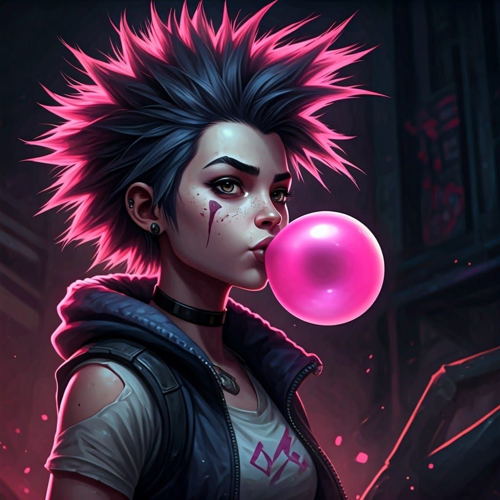 Gritty Urban urchin with Bubblegum Pop