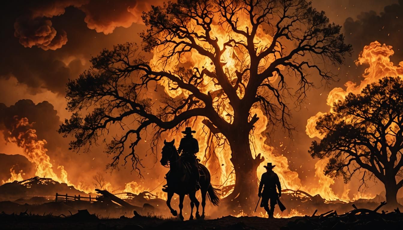 Fiery Apocalypse: Cowboy's Last Stand