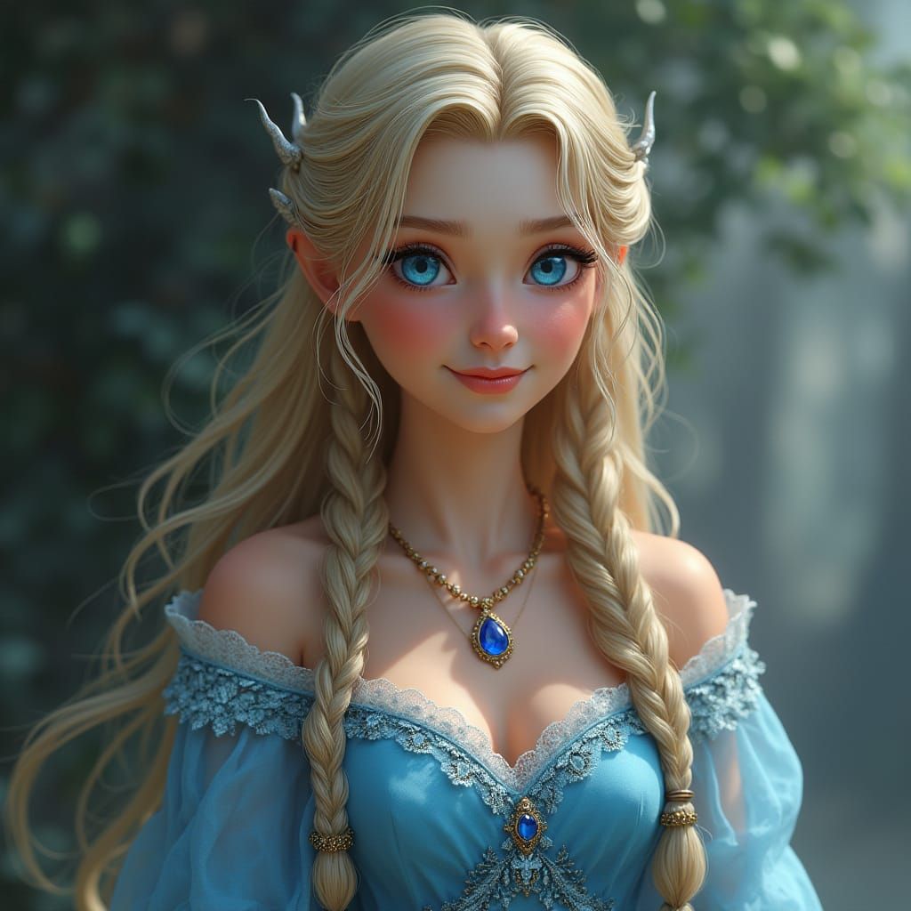 Norse Goddess in Photorealistic Hyperrealistic Style