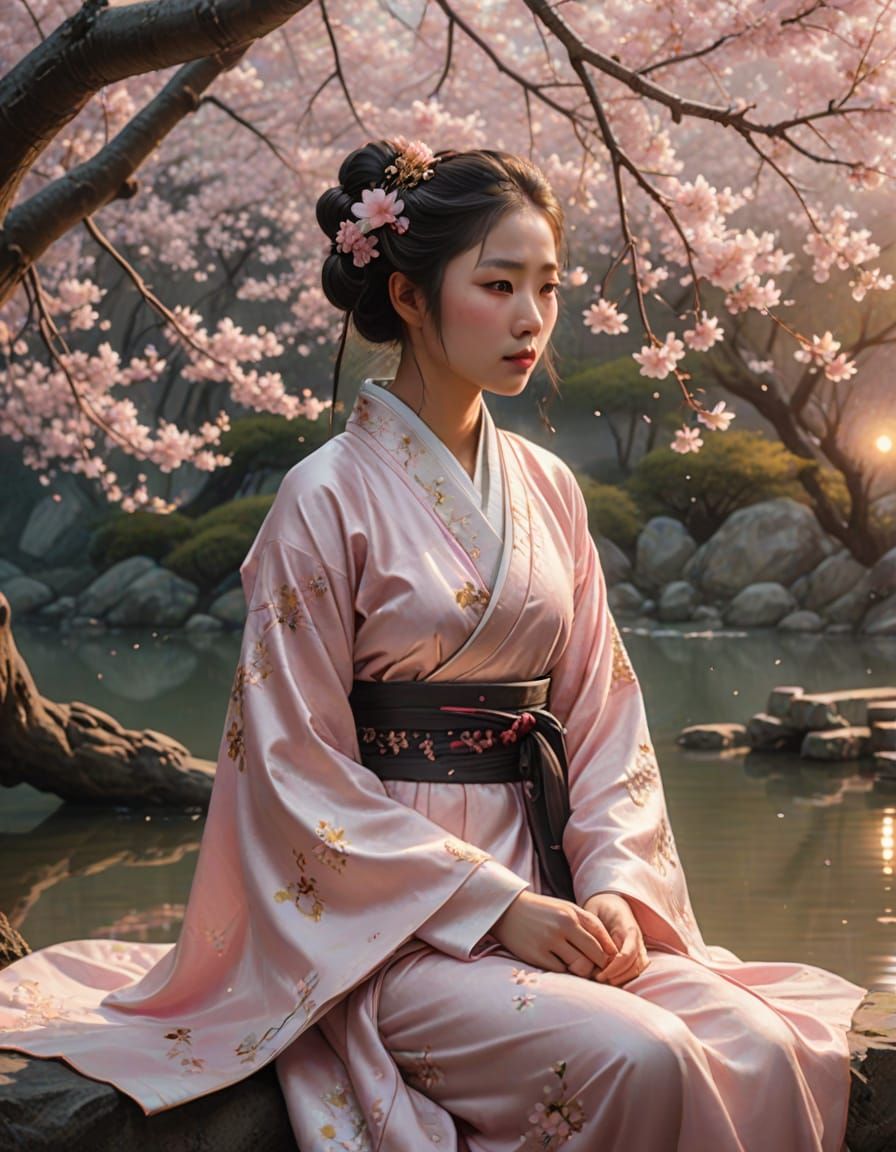 Ethereal Fantasy Scene in Classical Chinese Style