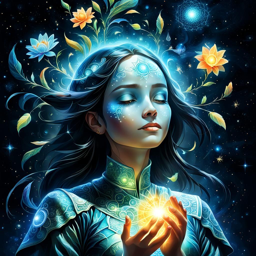 Biochemical Blessing: An Abstract Art Depiction