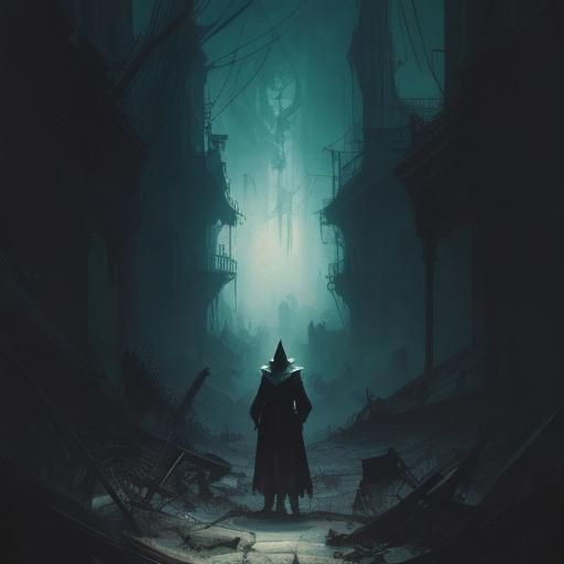 Dramatic Cinematic Film Still in Anime Style