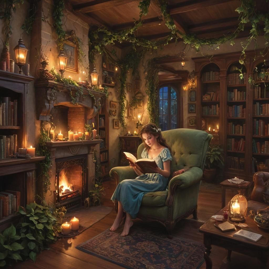 Enchanted Fairy Living Room in Ethereal Style