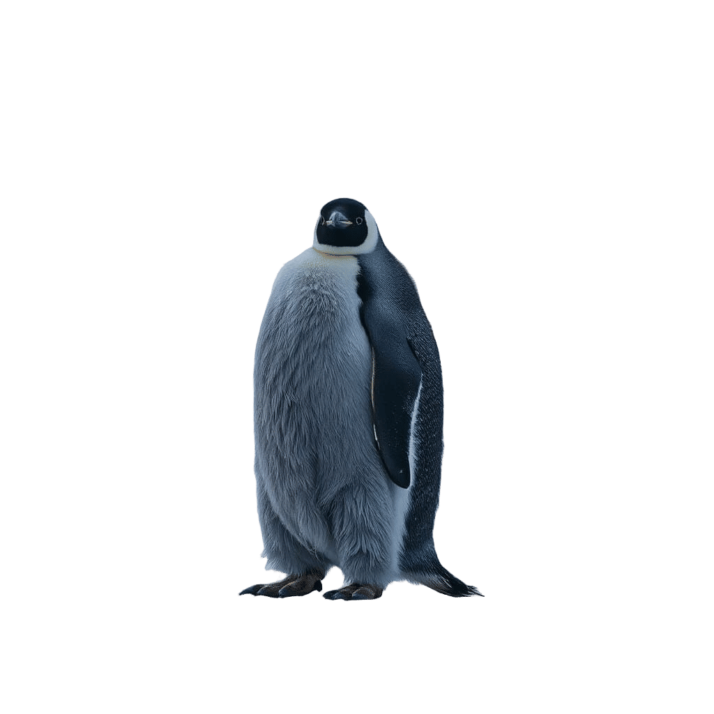 Emperor Penguin Surviving Antarctic Blizzard