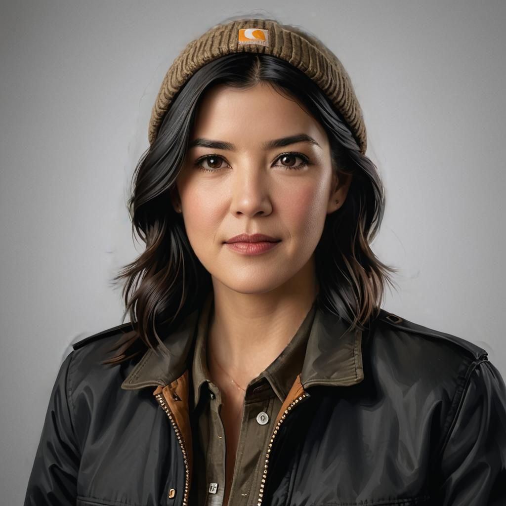 Portrait of a Smiling Woman in a Black Blazer