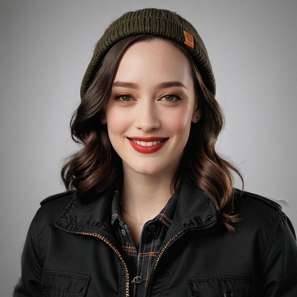 Portrait of Kat Dennings Smiling