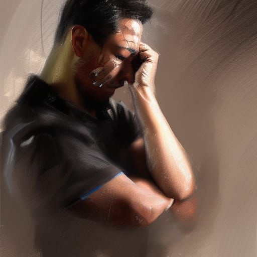 Emotional Man with Tear, Concept Art