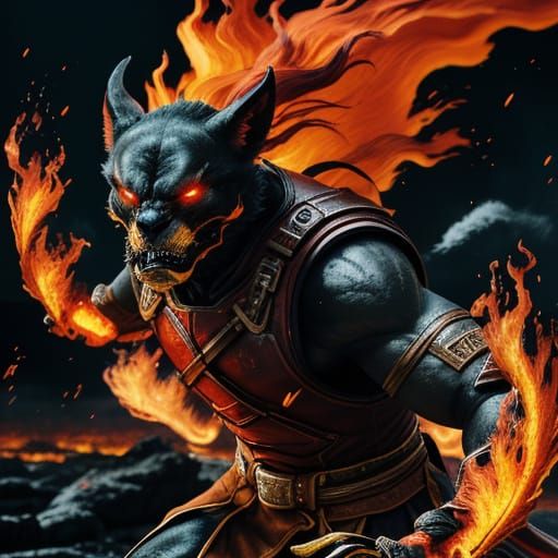 Blazion Pyrrclaw: Cinematic Battle Masterpiece