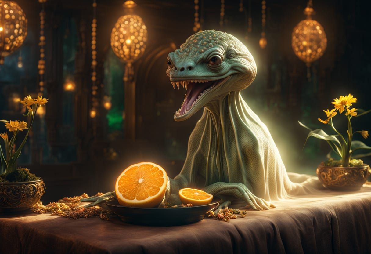 "I betya fixed this Orange just for me?" (as a declaration)