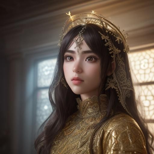 Photorealistic Portrait with Dreamlike Orton Effect