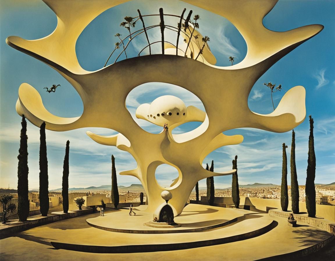 Surreal Salvador Dali Museum Postcard