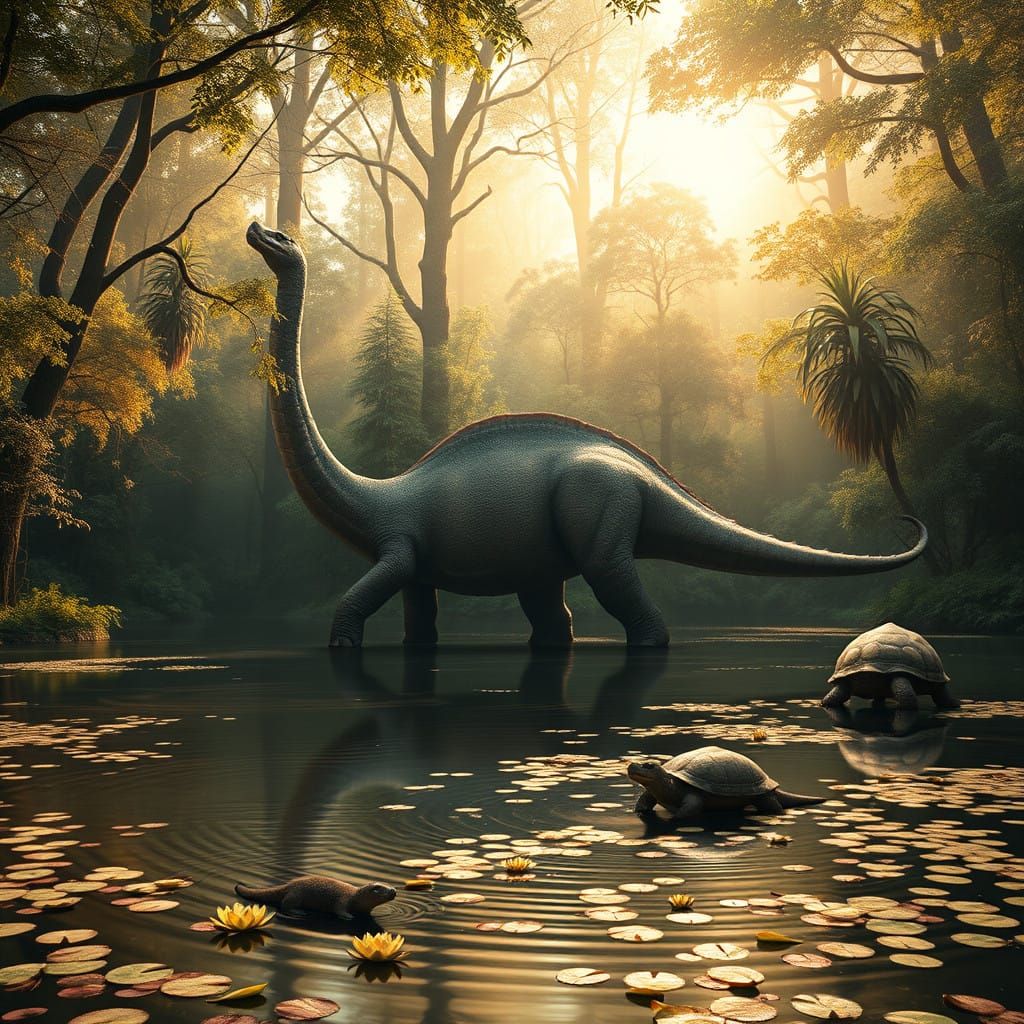 Mystical Forest Sanctuary in Warm Earth Tones