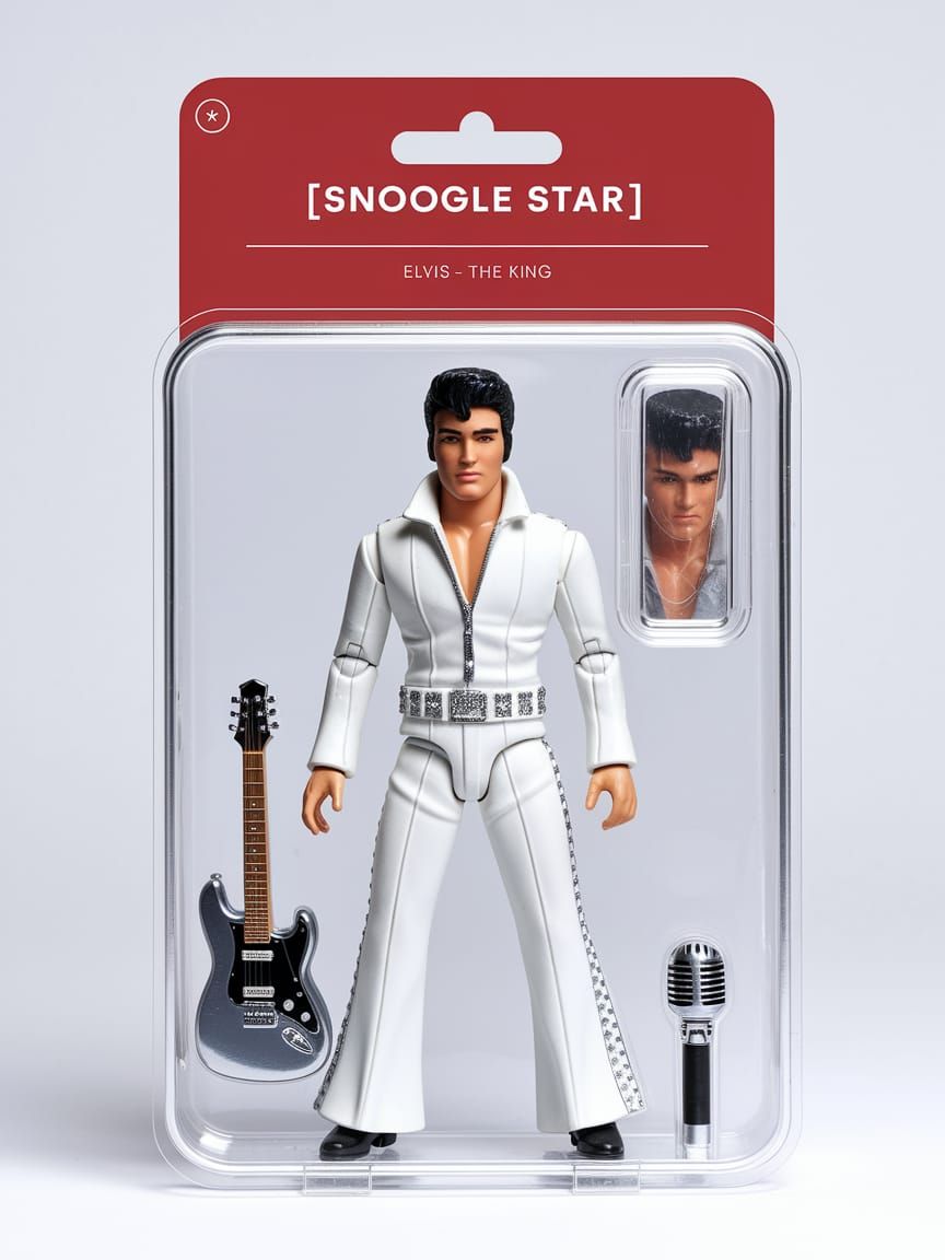 Elvis Presley Action Figure in Vintage Packaging