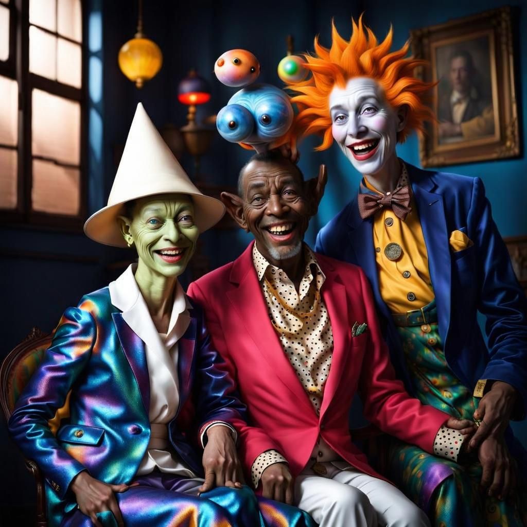 Bizarre Alien Characters in Dreamscape: Photorealistic Art