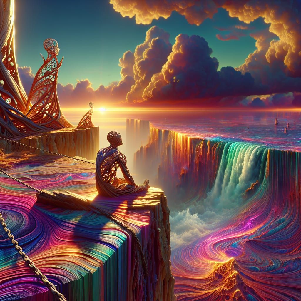 Iridescent Wood Sculptures Meet the Ocean