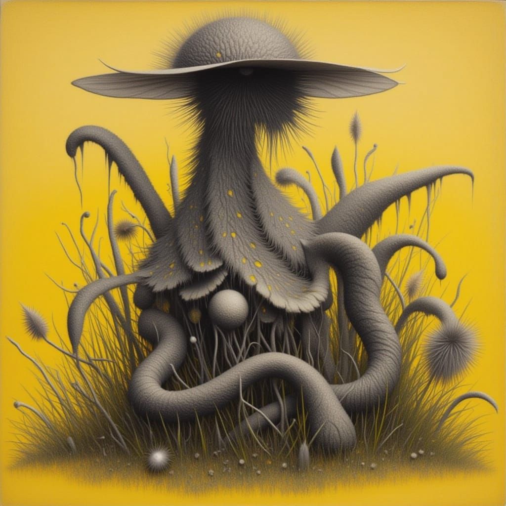 Sunset Meadow Landscape in Digital Art Style