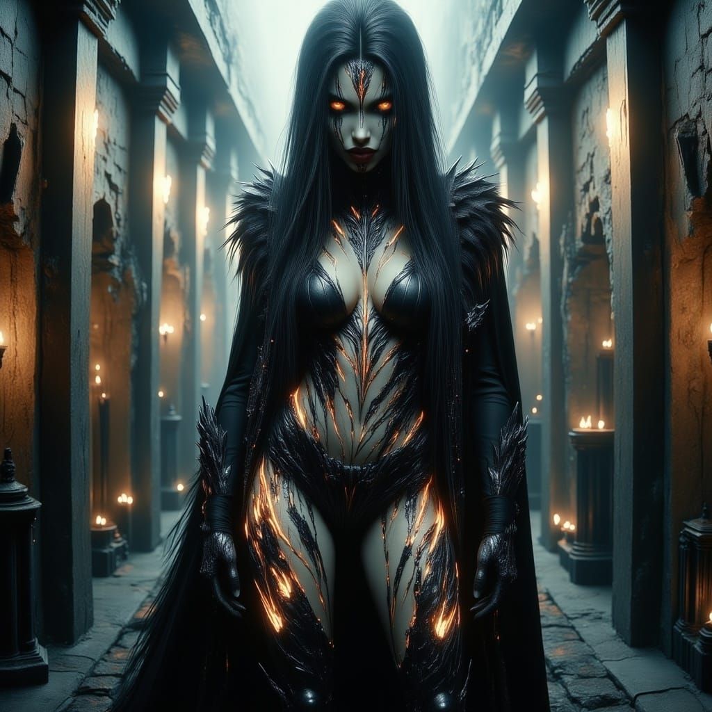 Brazilian Supermodel Poses with Zombies at a Party