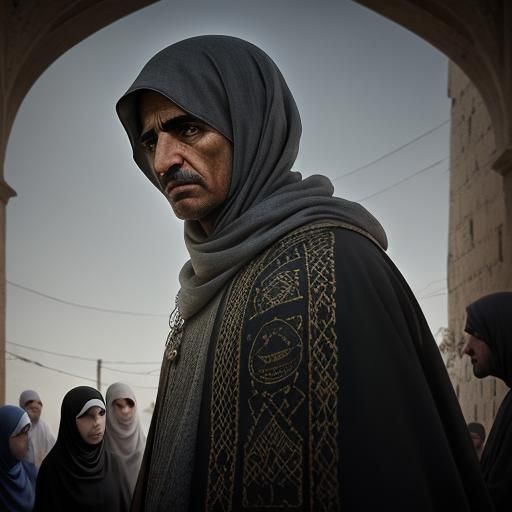 Christian Palestinians in Gaza: Hyperrealistic Image