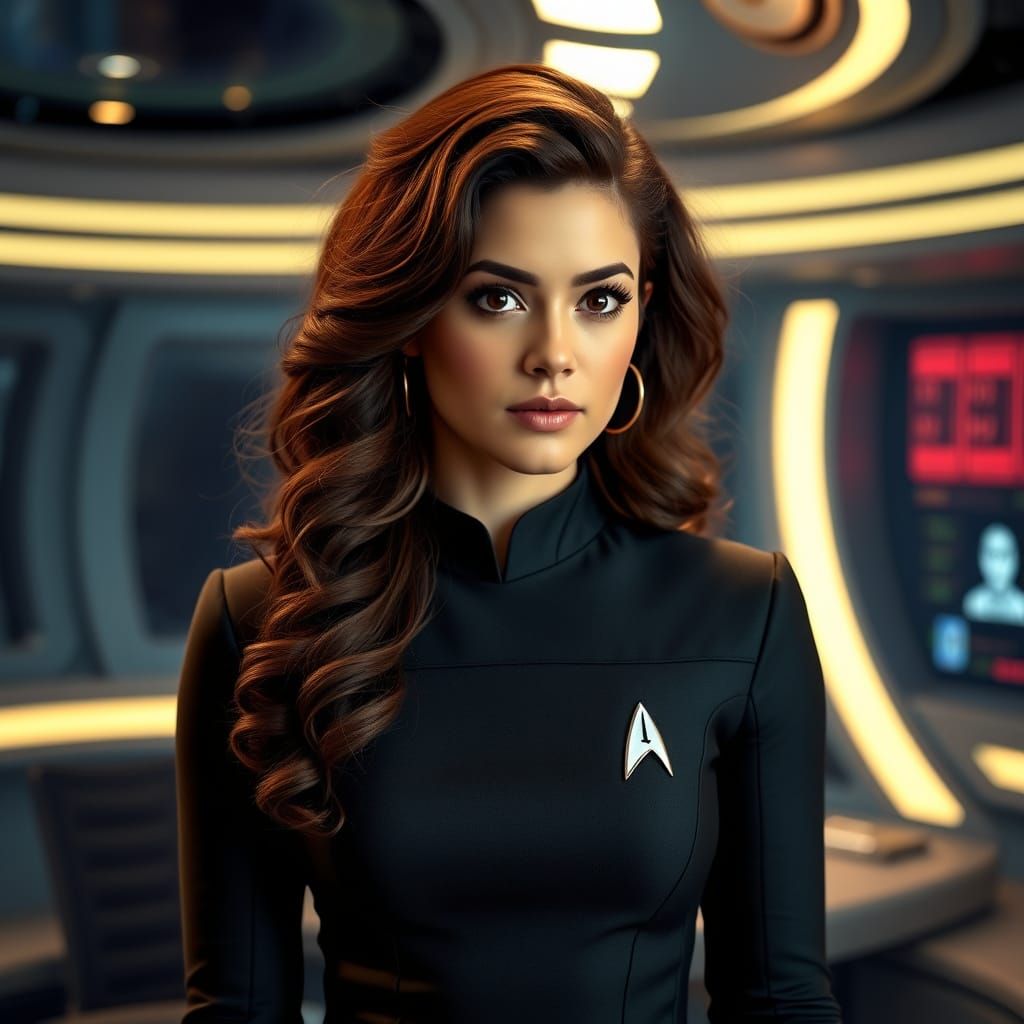 Demi Lovato as Futuristic Starfleet Counselor in Ethereal St...