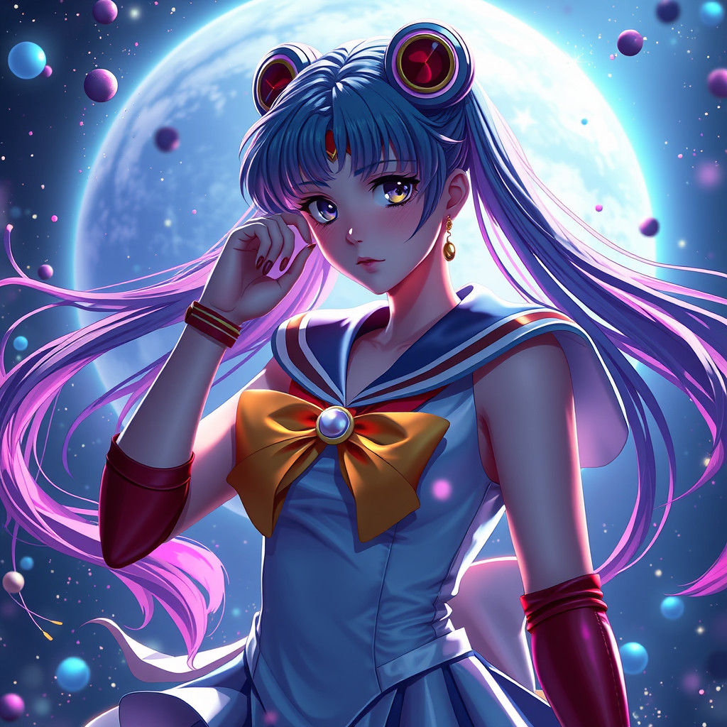 Detailed Matte Painting of Sailor Moon