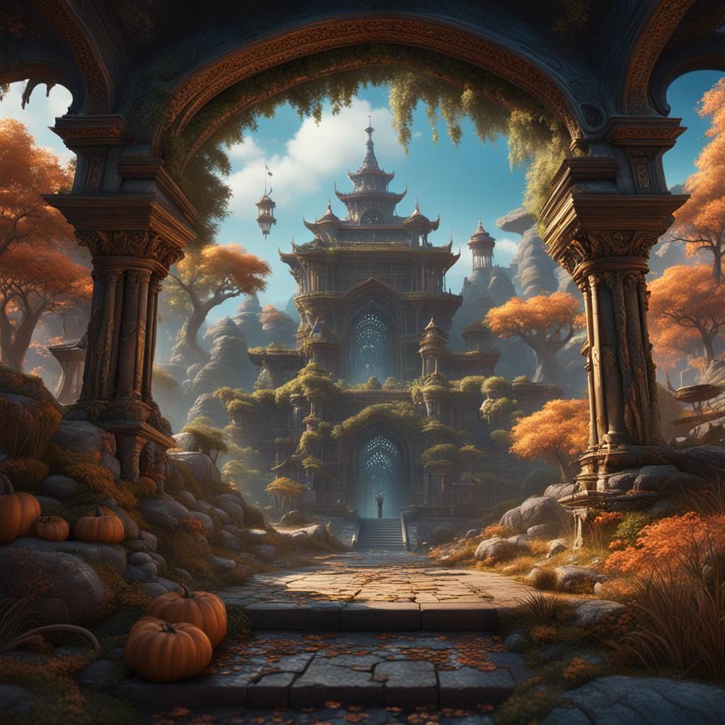 Detailed Cat Matte Painting in Deep Color