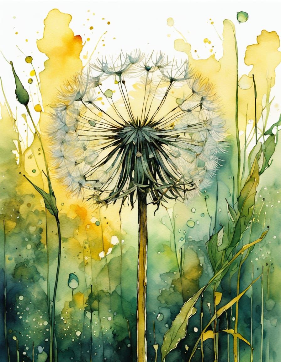 Sun-drenched Dandelion