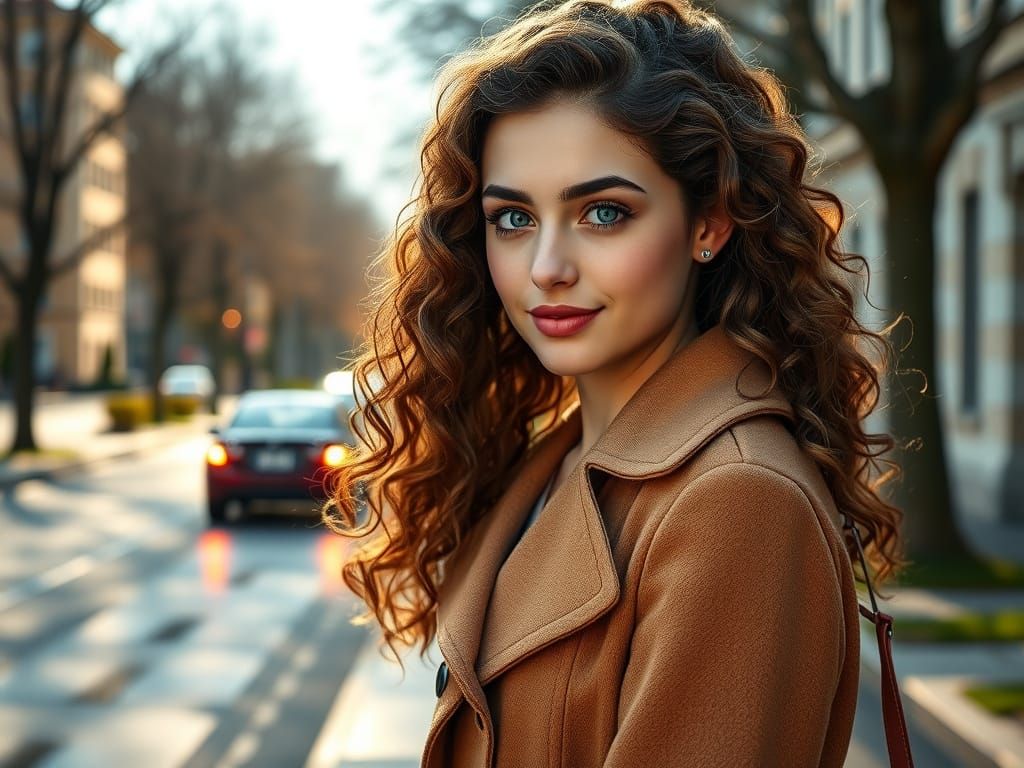 Elegant Springtime Beauty in Hyper-Realistic Style