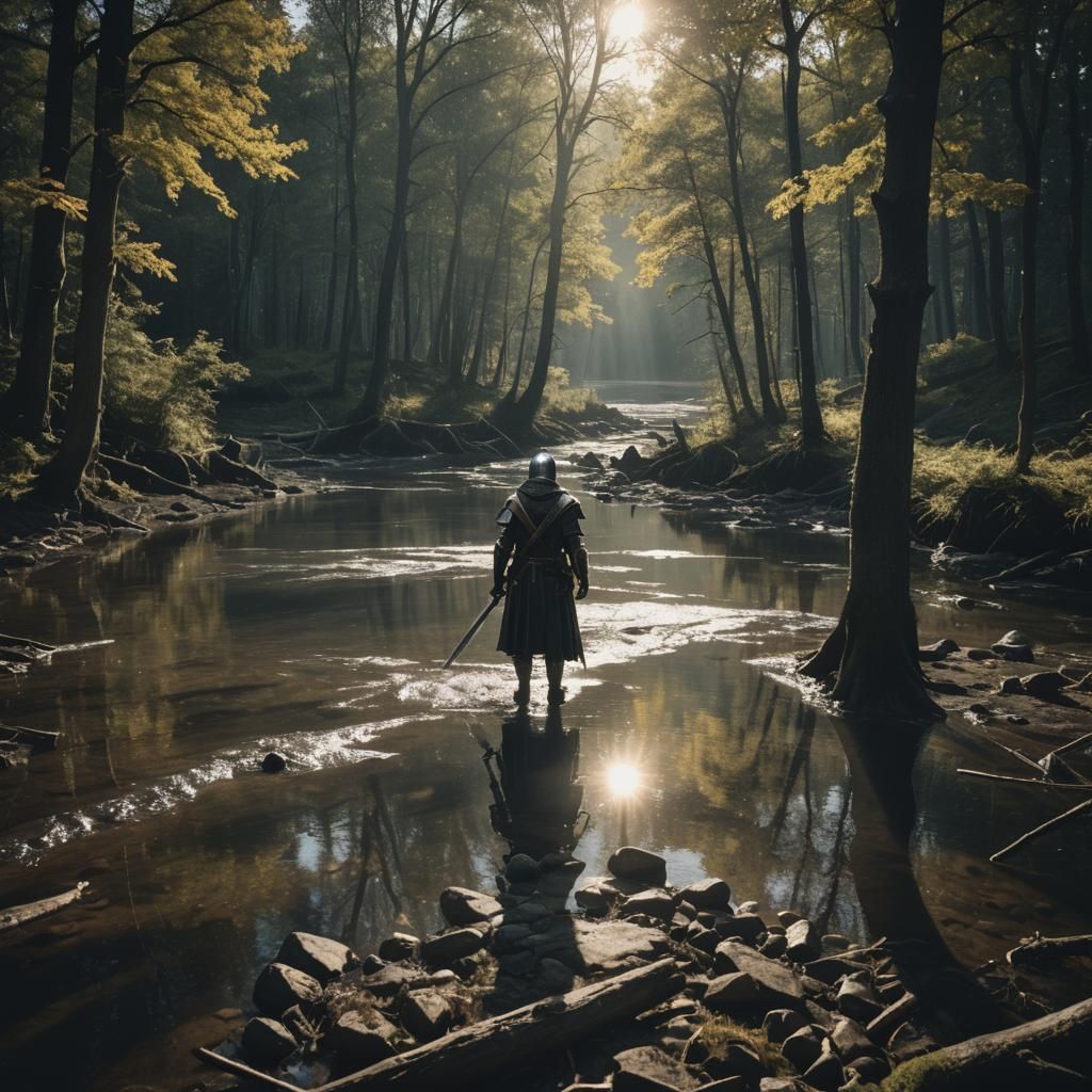 Dark Souls Gazing at Sunlight: Cinematic Film Still