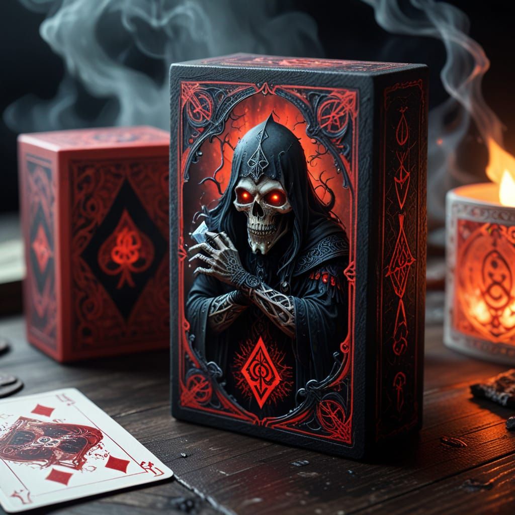 Gothic Card Deck with Macabre Lovecraftian Monster