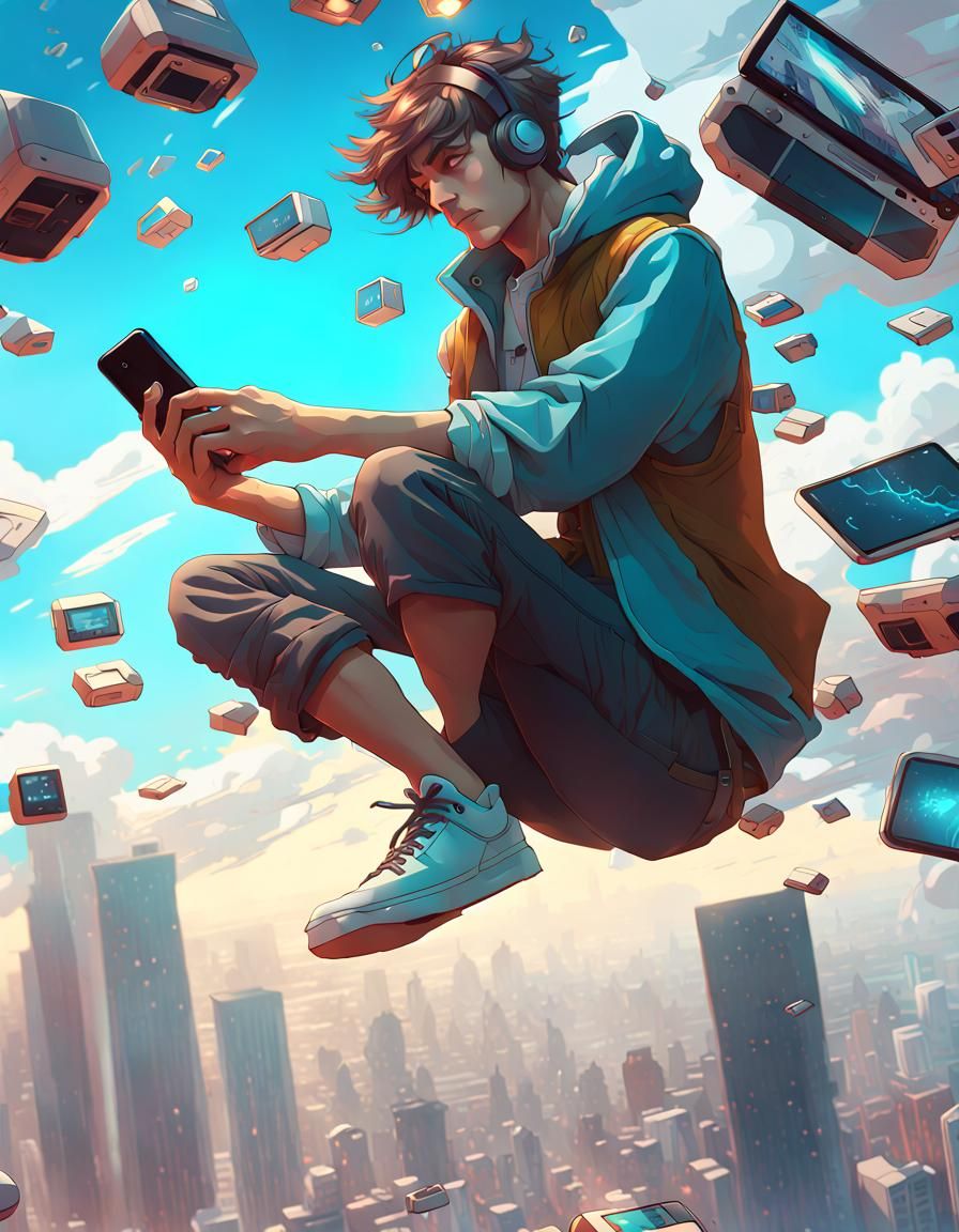 Gadget Addict Floating in the Sky: Anime Style