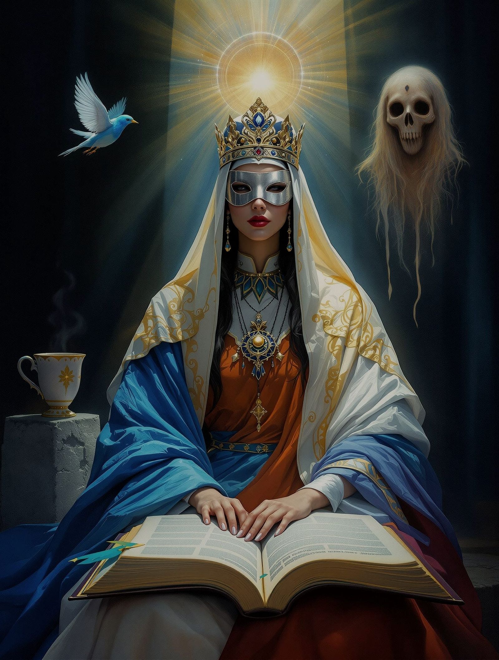 Tarot de Marseille - E 02 - The High Priestess [19 Hea+]