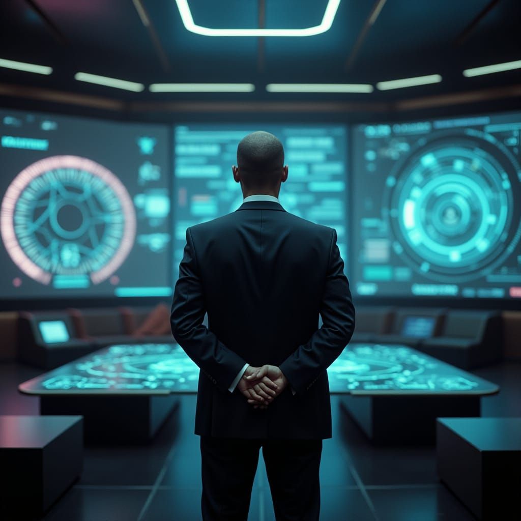 Human Leader Commands AI Future with Confidence