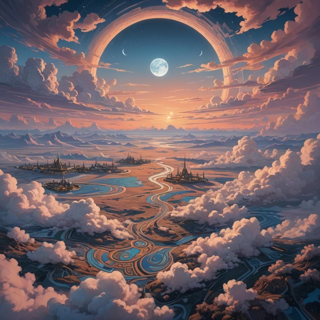 Magic Carpet Ride Through Twilight Sky