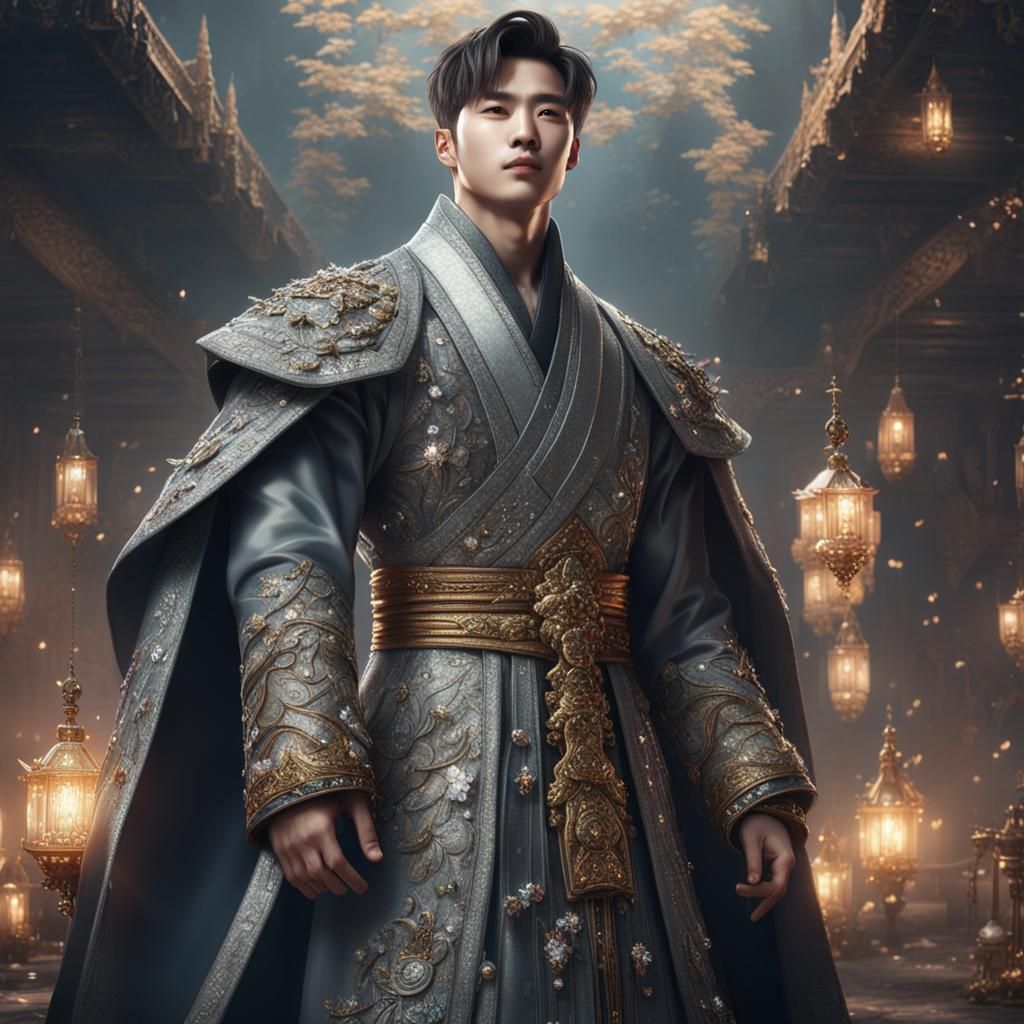 Metallic Robe: A Fantastical Digital Matte Painting