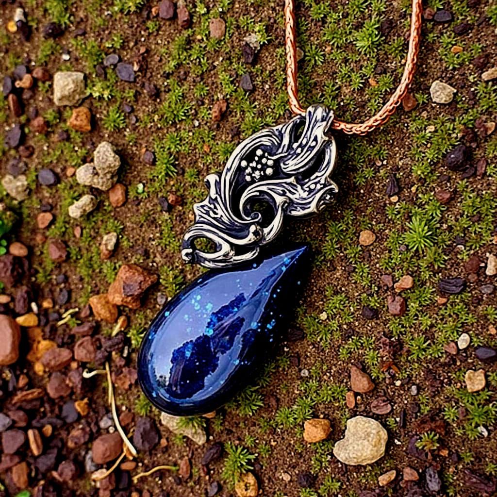 Reflective Obsidian Surface Texture