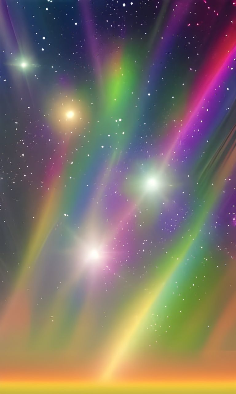 Radiant Rainbow Light in Cosmic Matte Space