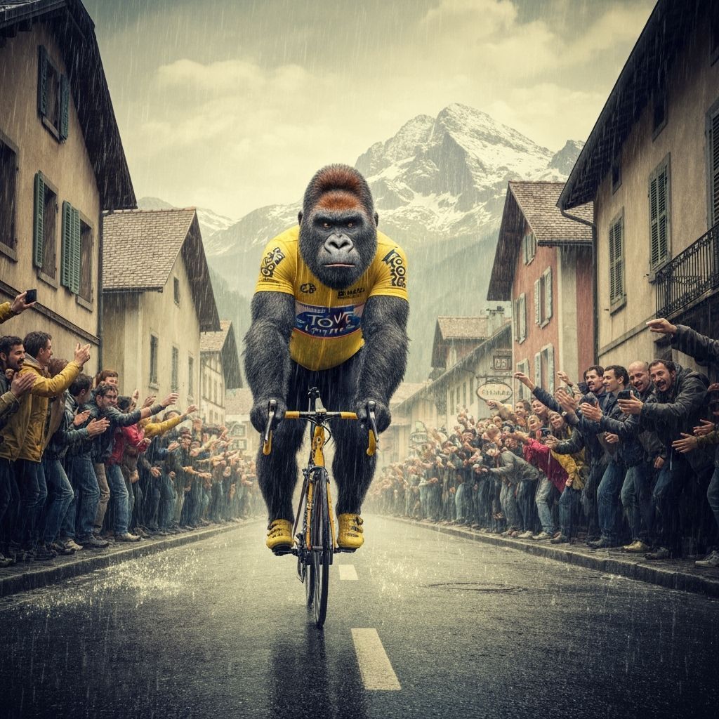 A Gorilla  in the Tour de France,