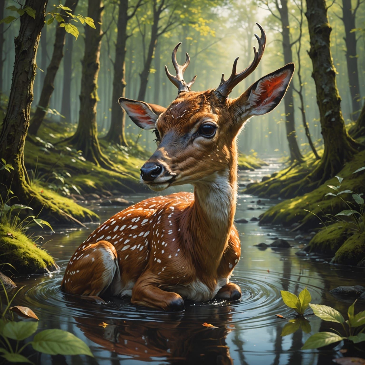 A Young Fawn Ignites a Passionate Flame