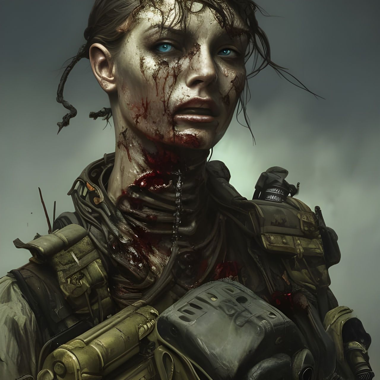 Apocalyptic Humanoid Warrior