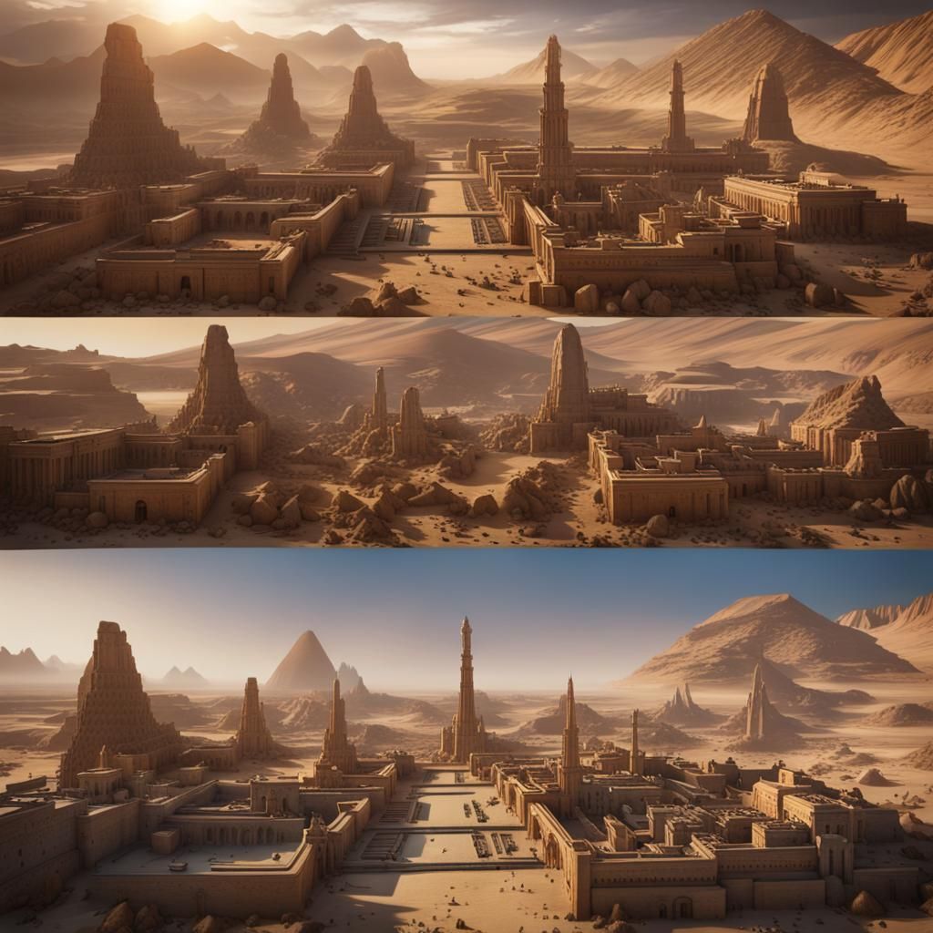 Ancient Egypt Second Dynasty Wars: Matte Painting