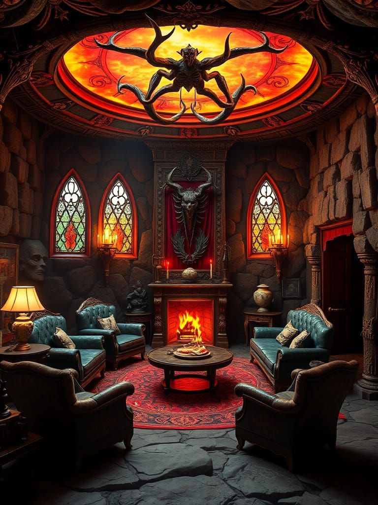 Beelzebub's Conversation Pit - As Seen in "Good Hellkeeping"