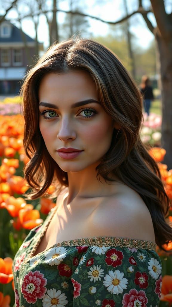 Ethereal Keukenhof Beauty in Impressionist Style