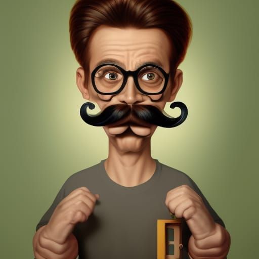 moustache man