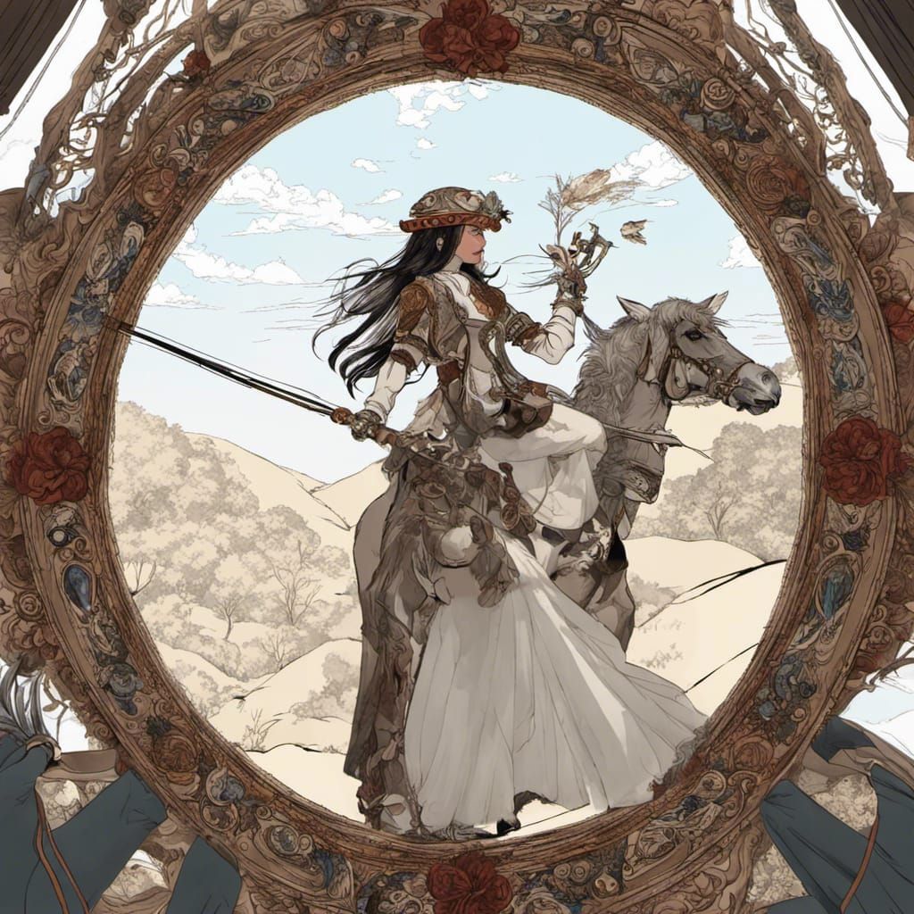 Alice as Mad Hatter: Detailed Ink Portrait