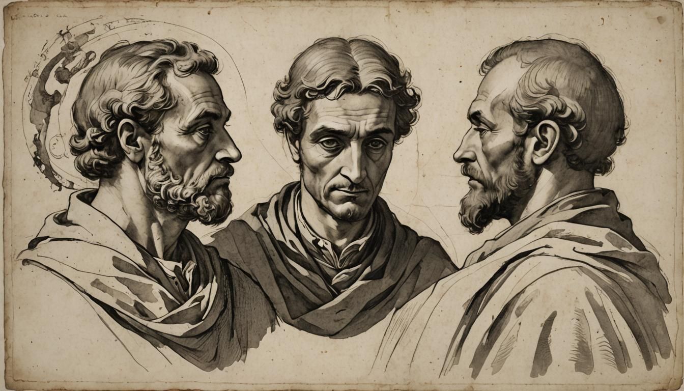 Solitary Figure in Stark Isolation