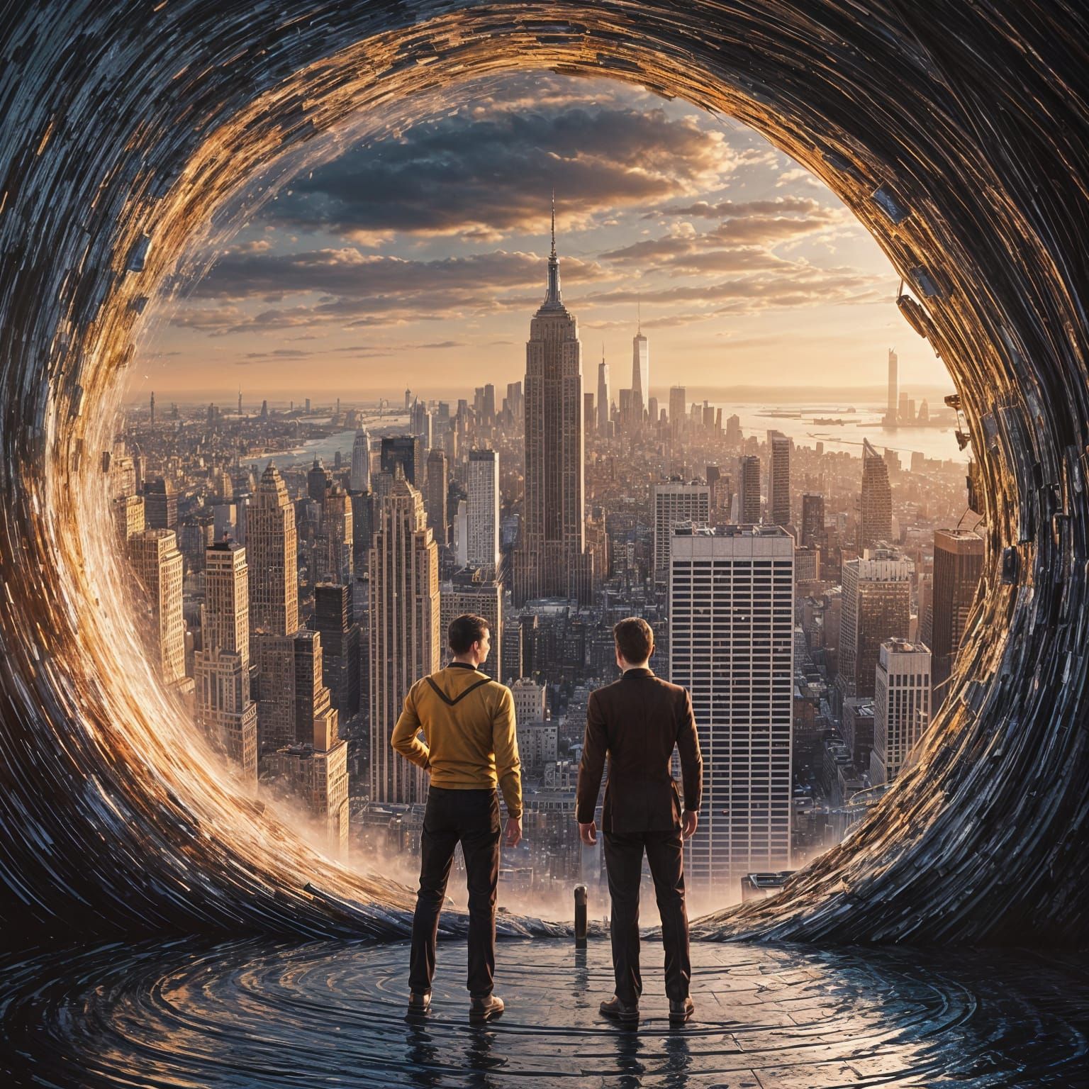 Kirk and Spock Discover a Magic Portal to 1930s New York